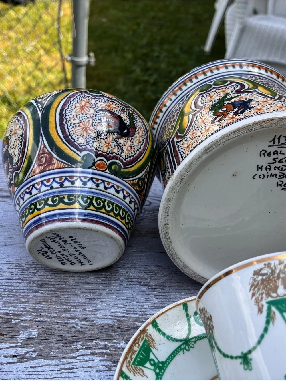 Vintage European Porcelain & Pottery Bundle - 7 Pieces (Lomonosov & Coimbra)